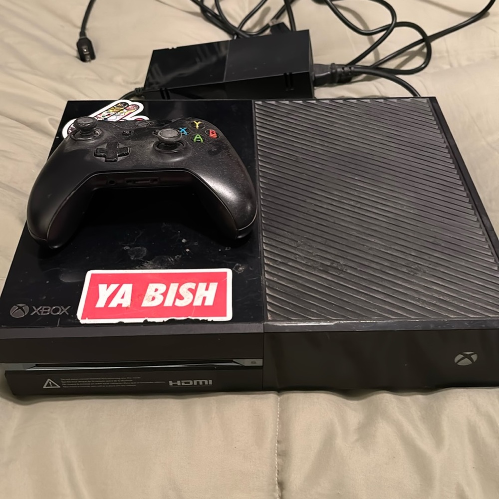 Xbox One with Controller. May need new power cable.